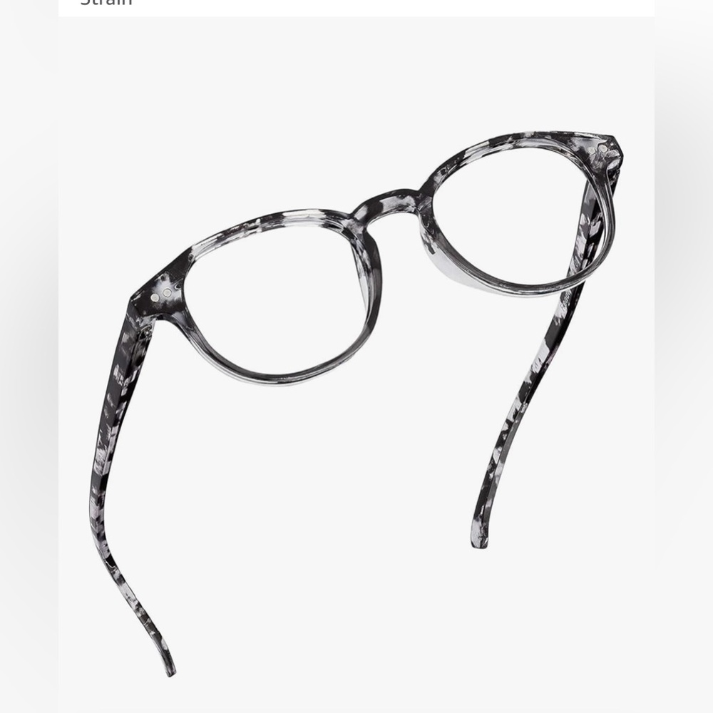 Readerest Round Blue Light Glasses - Computer Glasses w/Spring Hinges 2.75